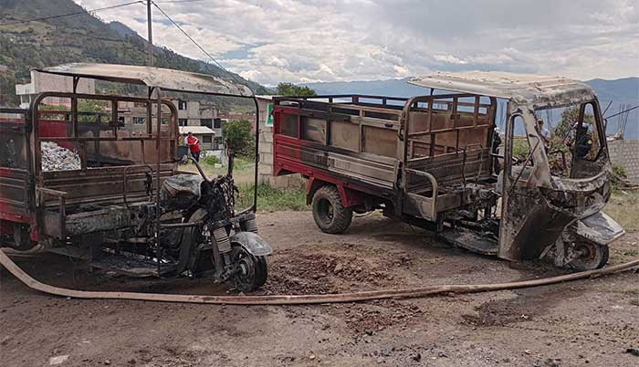 Incendio en depósito del Municipio de Tamburco habría sido provocado por desconocidos